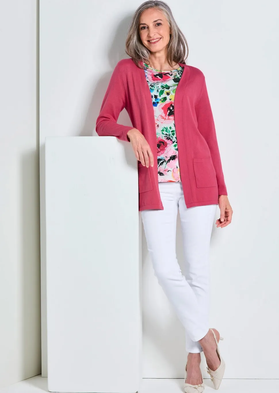 Verschlussloser Cardigan aus COTTAMIRA