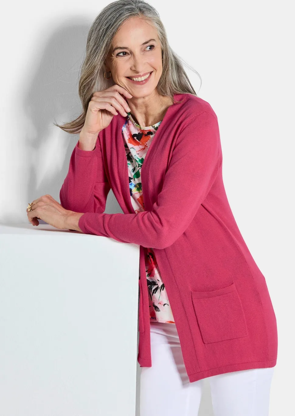 Verschlussloser Cardigan aus COTTAMIRA
