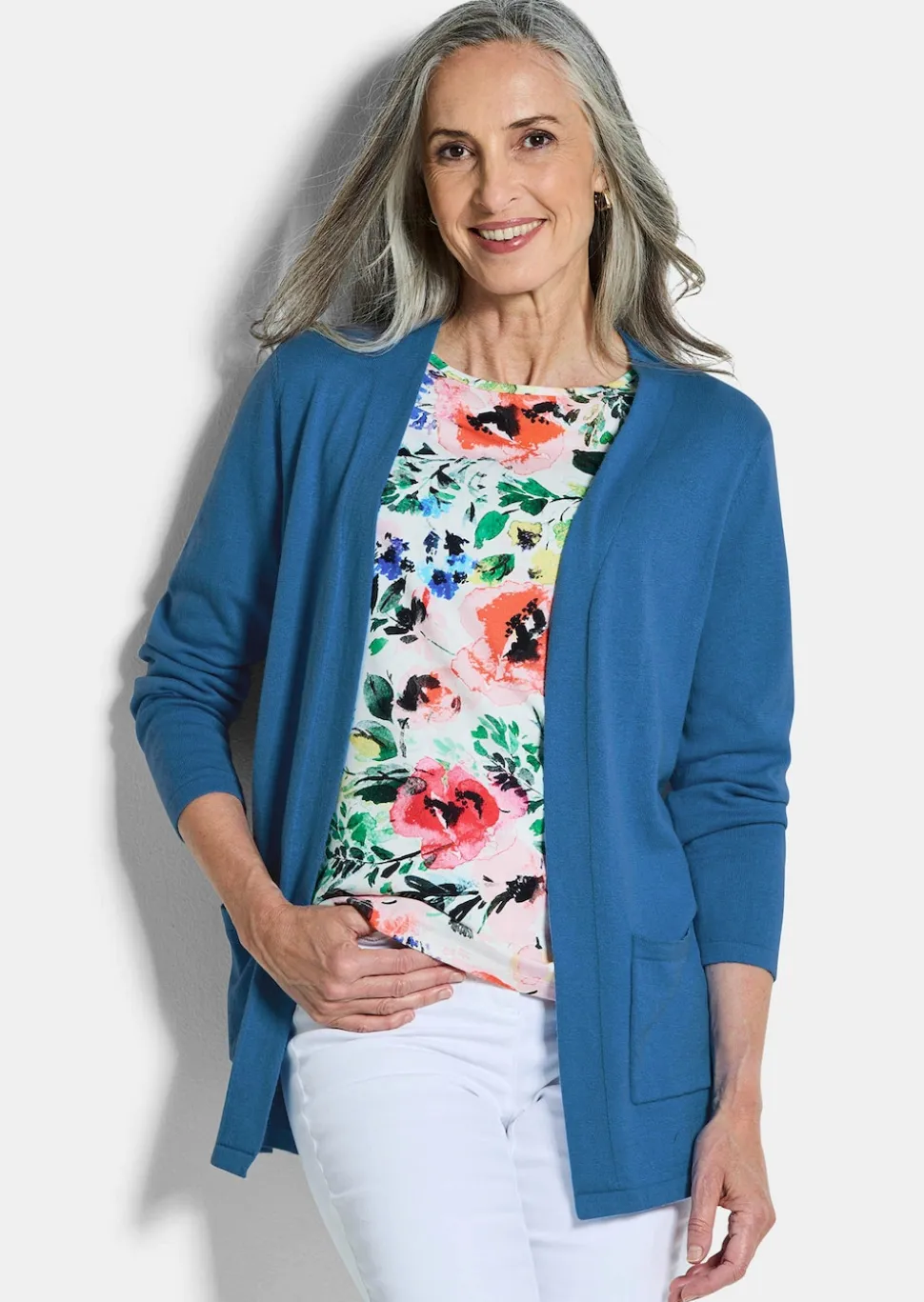 Verschlussloser Cardigan aus COTTAMIRA