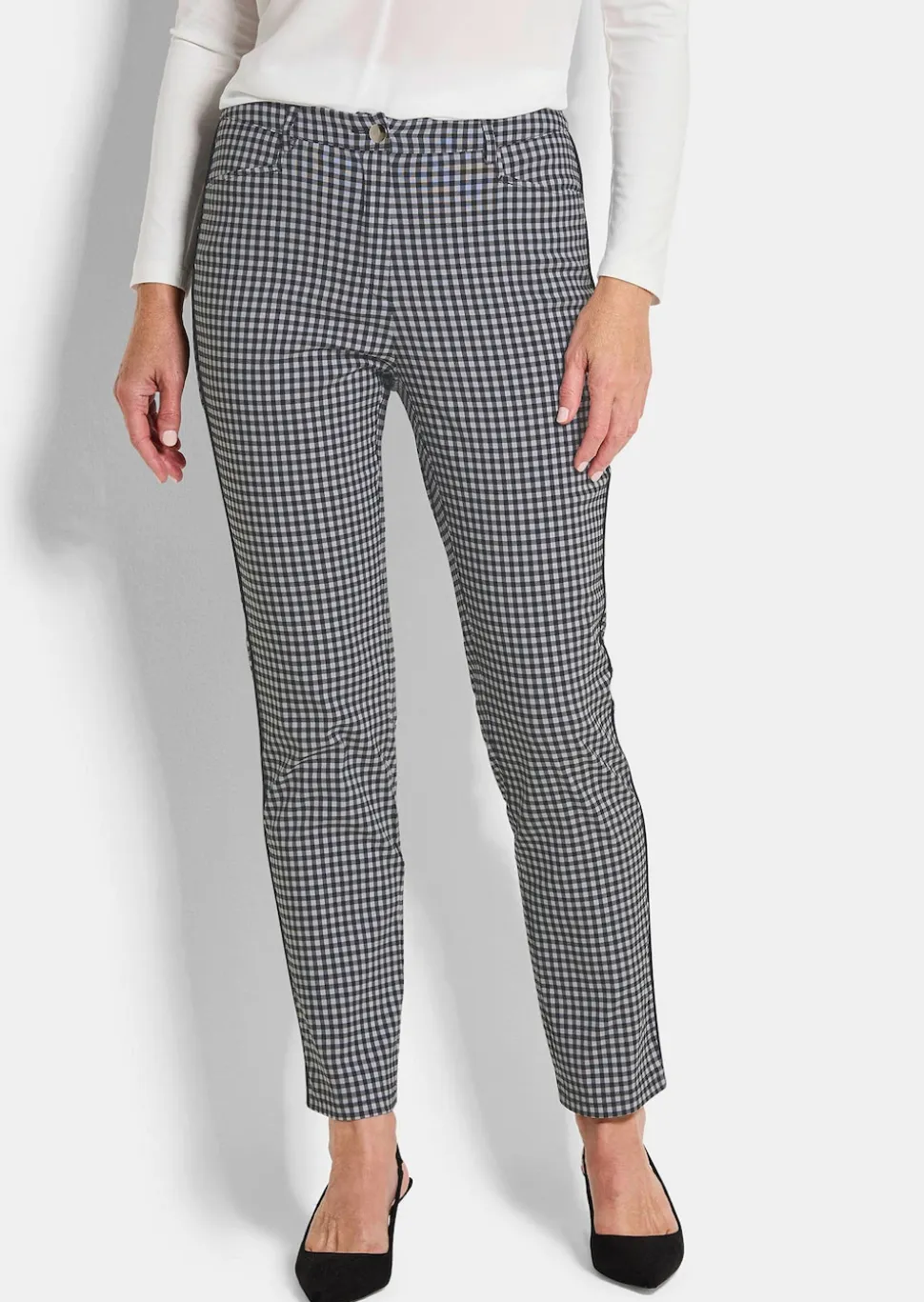 Vichy-Hose LOUISA in Seersucker Qualität