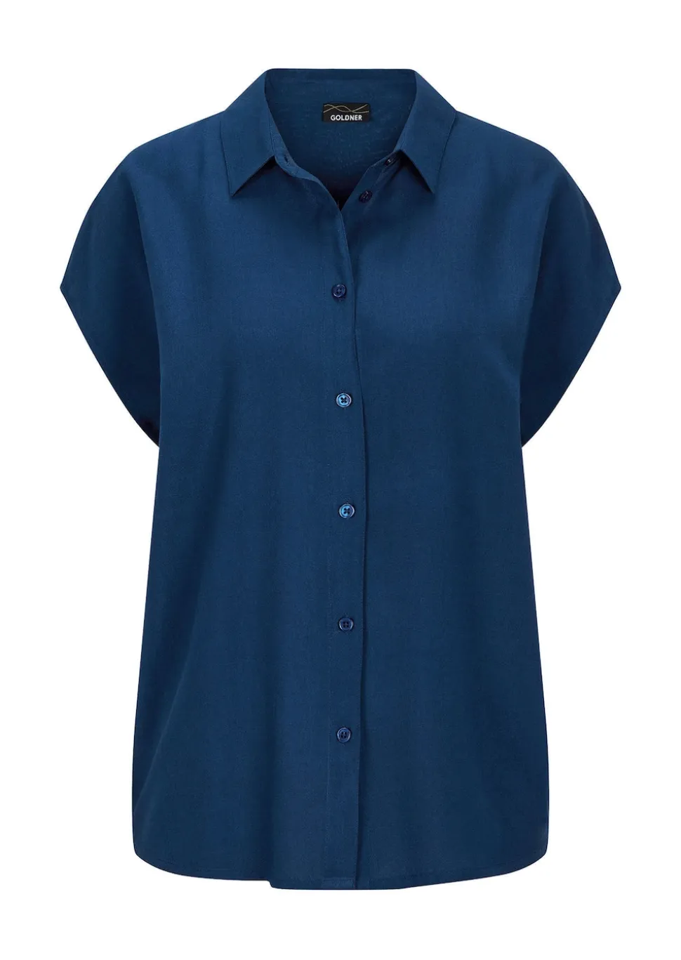 Viskose-Bluse mit Hemdkragen