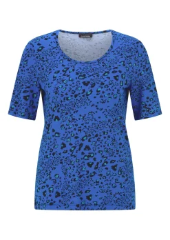 Viskoseshirt im Leo Look