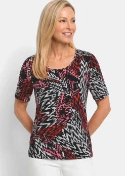Viskoseshirt in abstrakter Felloptik