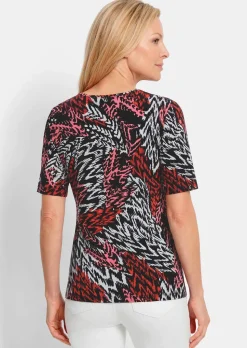 Viskoseshirt in abstrakter Felloptik