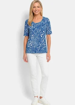 Viskoseshirt in modischem Animal Print