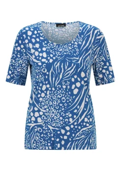 Viskoseshirt in modischem Animal Print