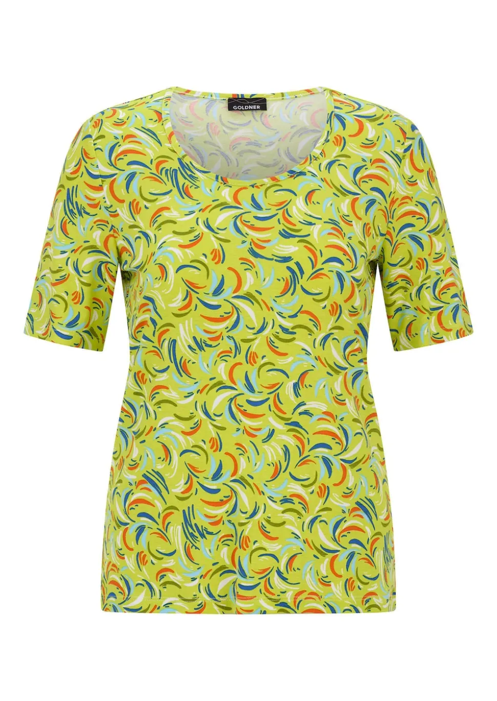 Viskoseshirt mit frischem All-over-Print