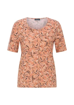 Viskoseshirt mit frischem All-over-Print