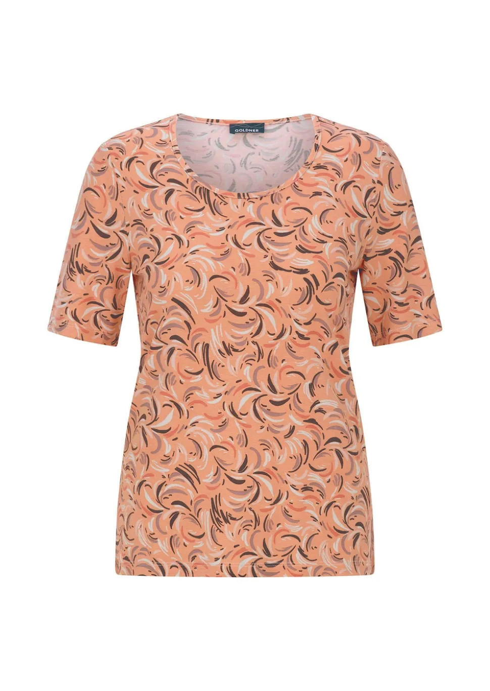 Viskoseshirt mit frischem All-over-Print