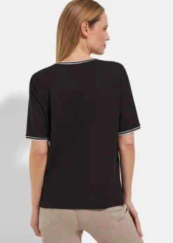 Viskose-Shirt mit Frontmotiv