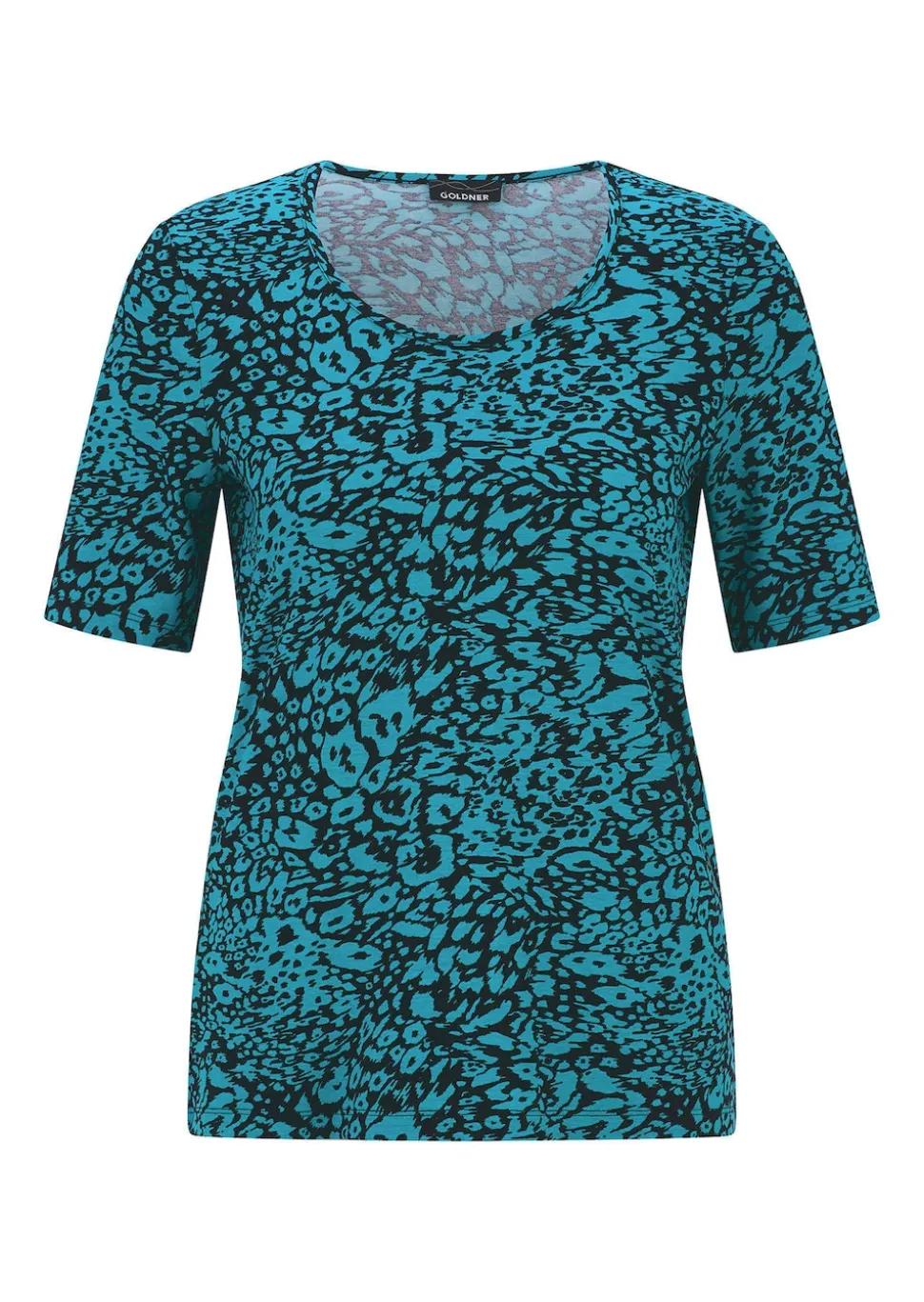 Viskoseshirt mit Leo Print