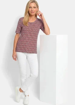 Viskoseshirt mit spannendem 3D-Print