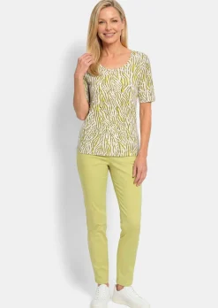 Viskoseshirt mit Zebramuster