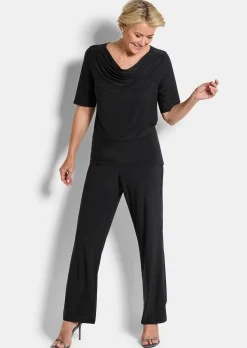 Wasserfallshirt mit Glitzersteinen