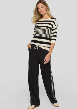 Weicher Ringelpullover mit Baumwolle