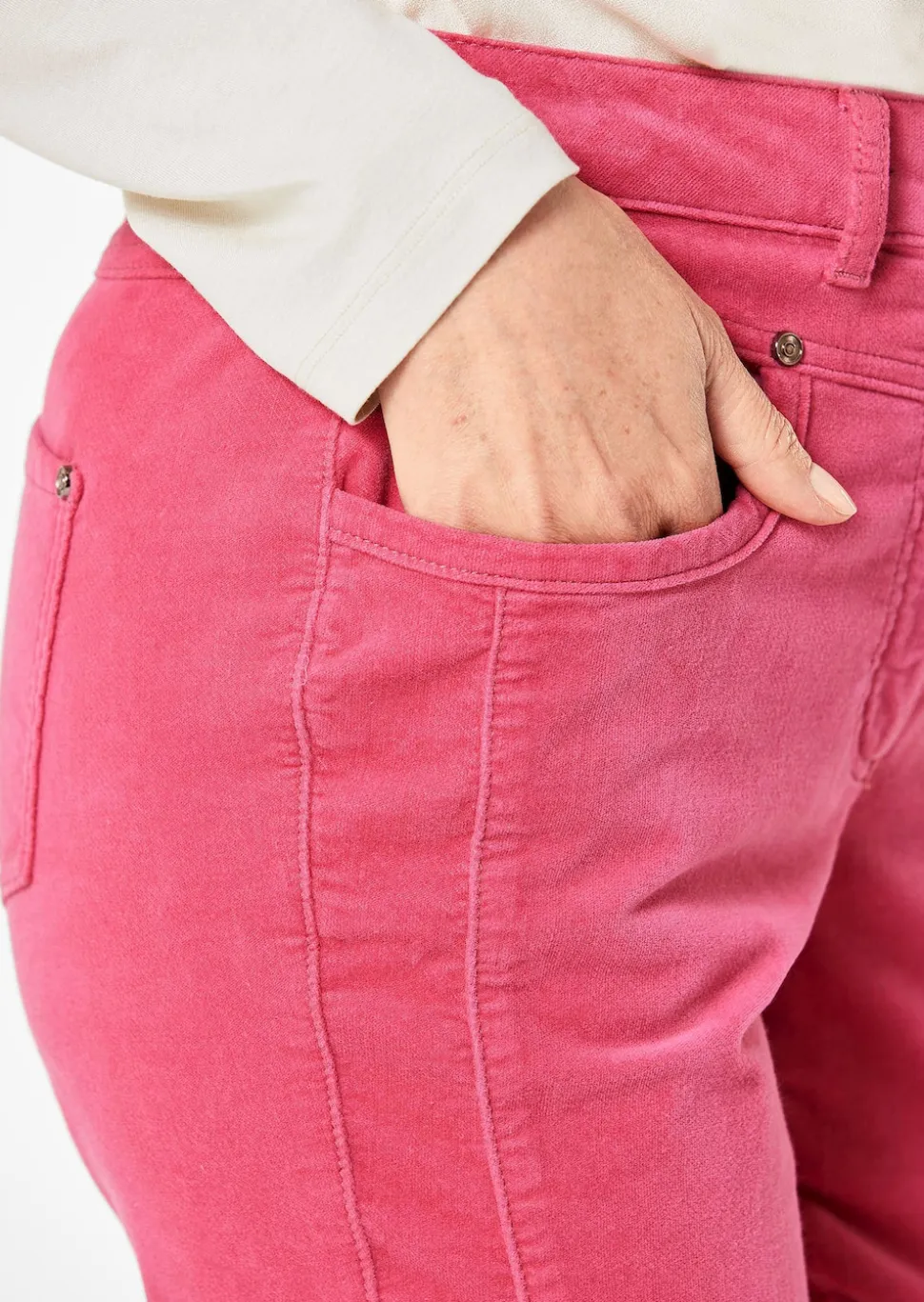 Weiche Samthose LOUISA in bequemer Stretch-Qualität