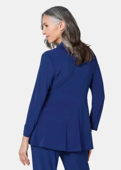 Weich fallende Jersey-Longjacke