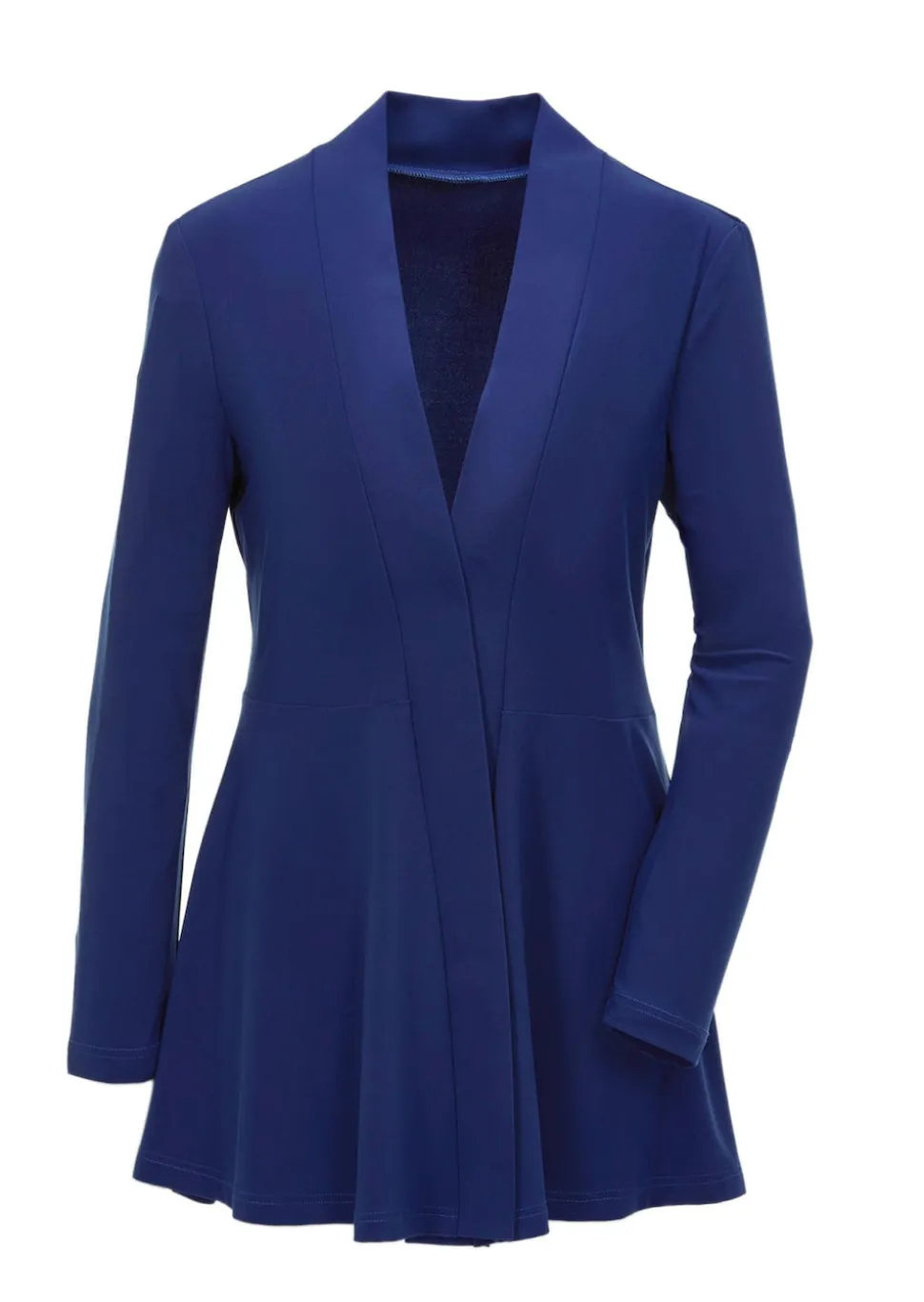 Weich fallende Jersey-Longjacke
