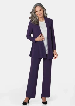 Weich fallende Jersey-Longjacke