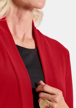 Weich fallende Jersey-Longjacke