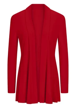 Weich fallende Jersey-Longjacke