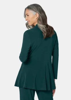 Weich fallende Jersey-Longjacke
