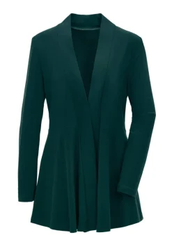 Weich fallende Jersey-Longjacke
