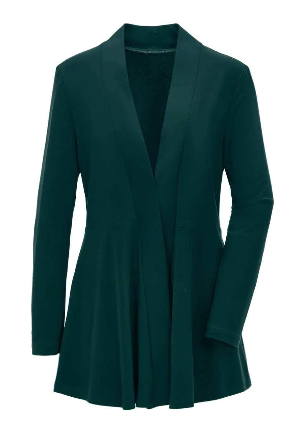 Weich fallende Jersey-Longjacke
