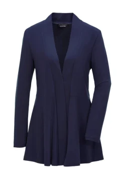 Weich fallende Jersey-Longjacke