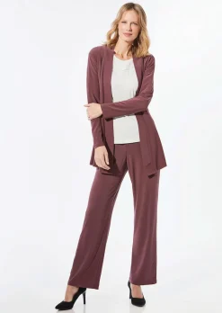 Weich fallende Jersey-Longjacke