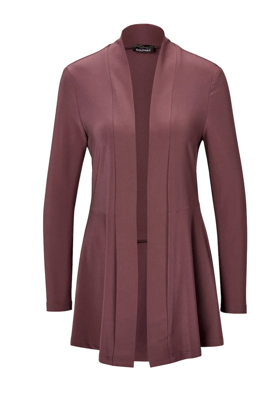 Weich fallende Jersey-Longjacke