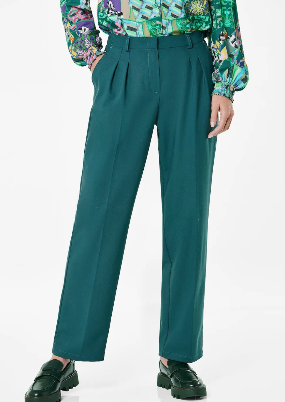 Weite Bundfaltenhose VERA