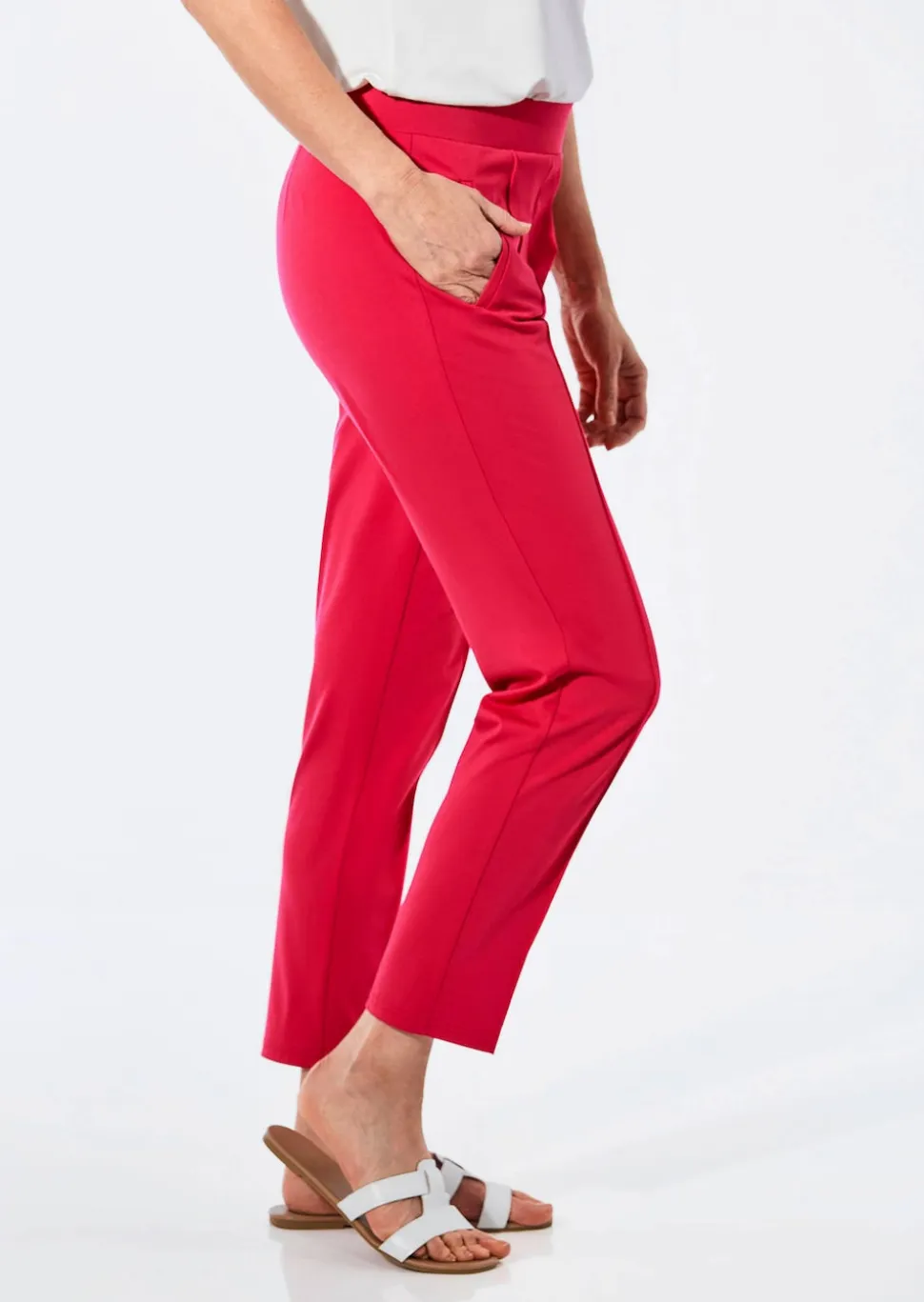 Weite Hose SARA aus Viskose-Jersey