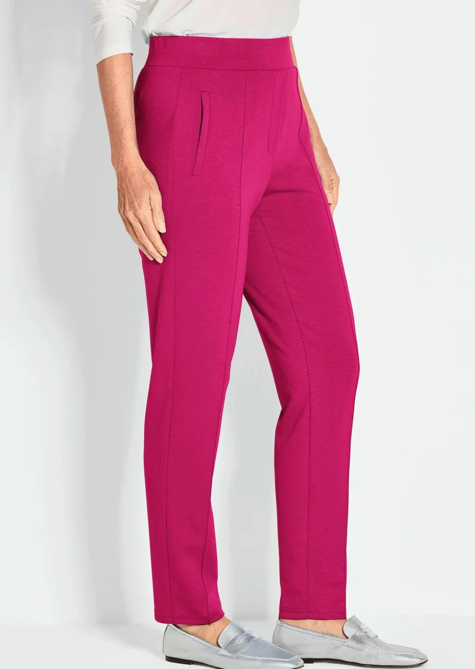 Weite Hose SARA aus Viskose-Jersey
