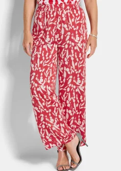 Weite Hose VERA aus Viskose-Satin