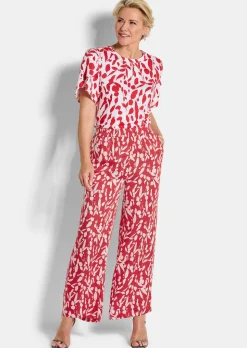 Weite Hose VERA aus Viskose-Satin