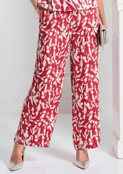 Weite Hose VERA aus Viskose-Satin