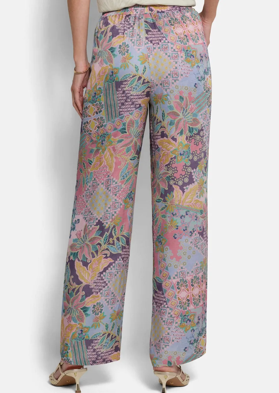 Weite Hose VERA aus Viskose-Satin