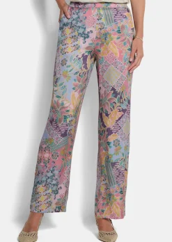 Weite Hose VERA aus Viskose-Satin