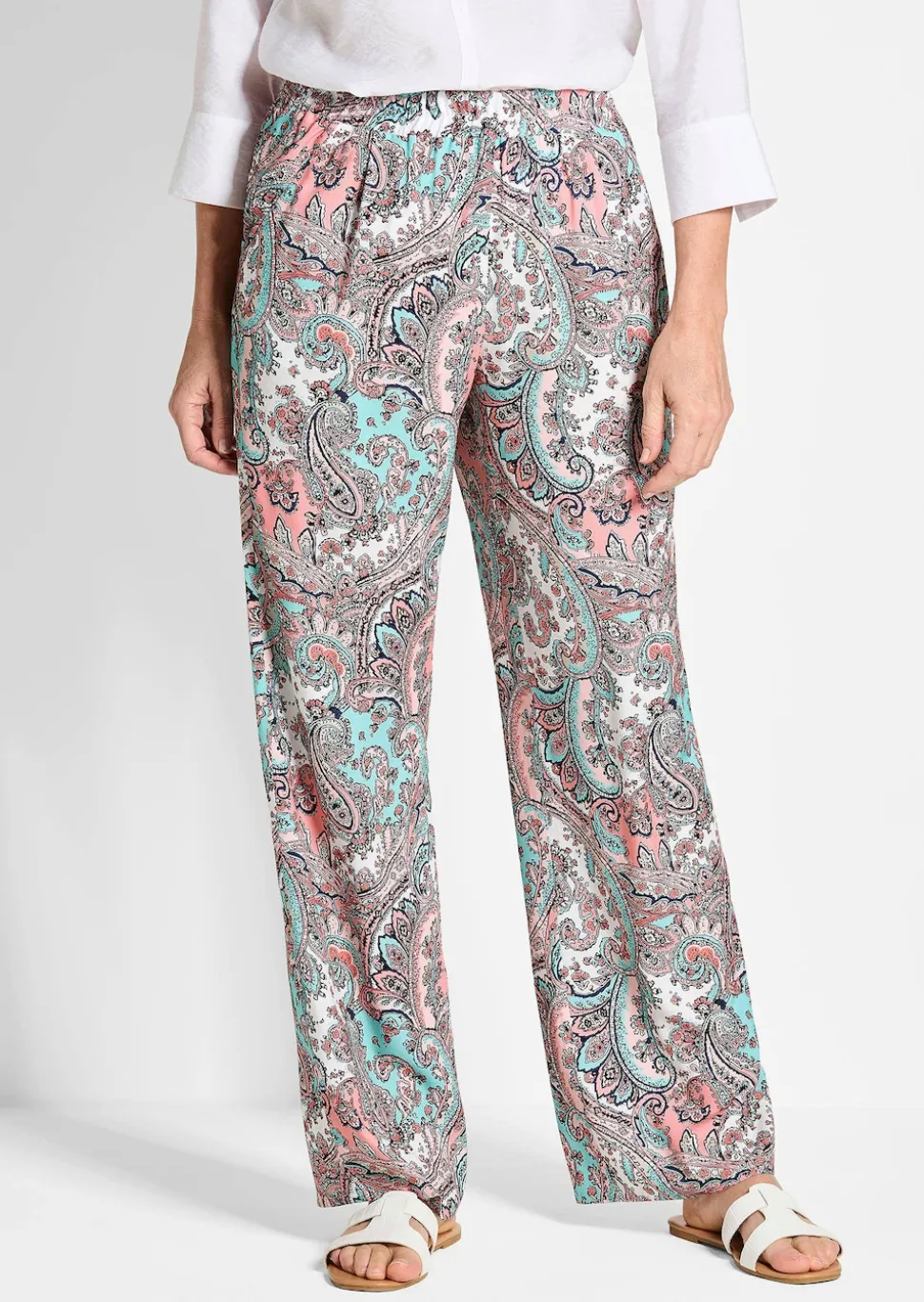 Weite Hose VERA im Paisley-Dessin