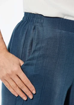 Weite Hose VERA mit leichtem Glanz