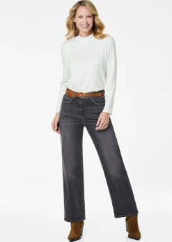 Weite Jeans VERA aus Stretch-Denim