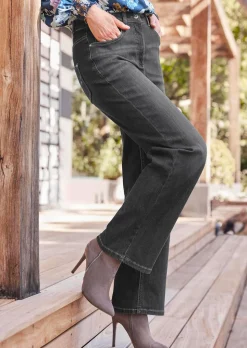 Weite Jeans VERA aus Stretch-Denim