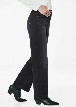 Weite Jeans VERA aus Stretch-Denim