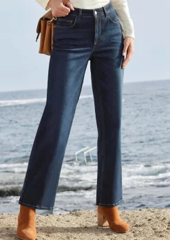 Weite Jeans VERA aus Stretch-Denim