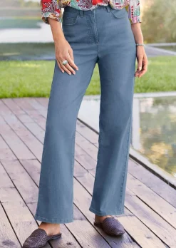 Weite Jeans VERA aus Stretch-Denim