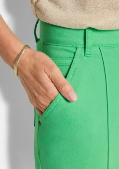 Weite Jeans VERA mit streckender Biese