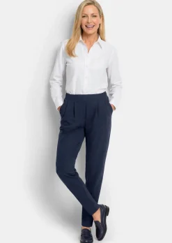 Weite Schlupfhose SARA in Krepp-Qualität