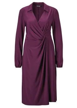Wickelkleid mit Hemdkragen