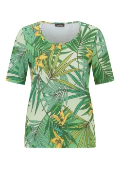Wohlfühlshirt mit tropischem Dessin